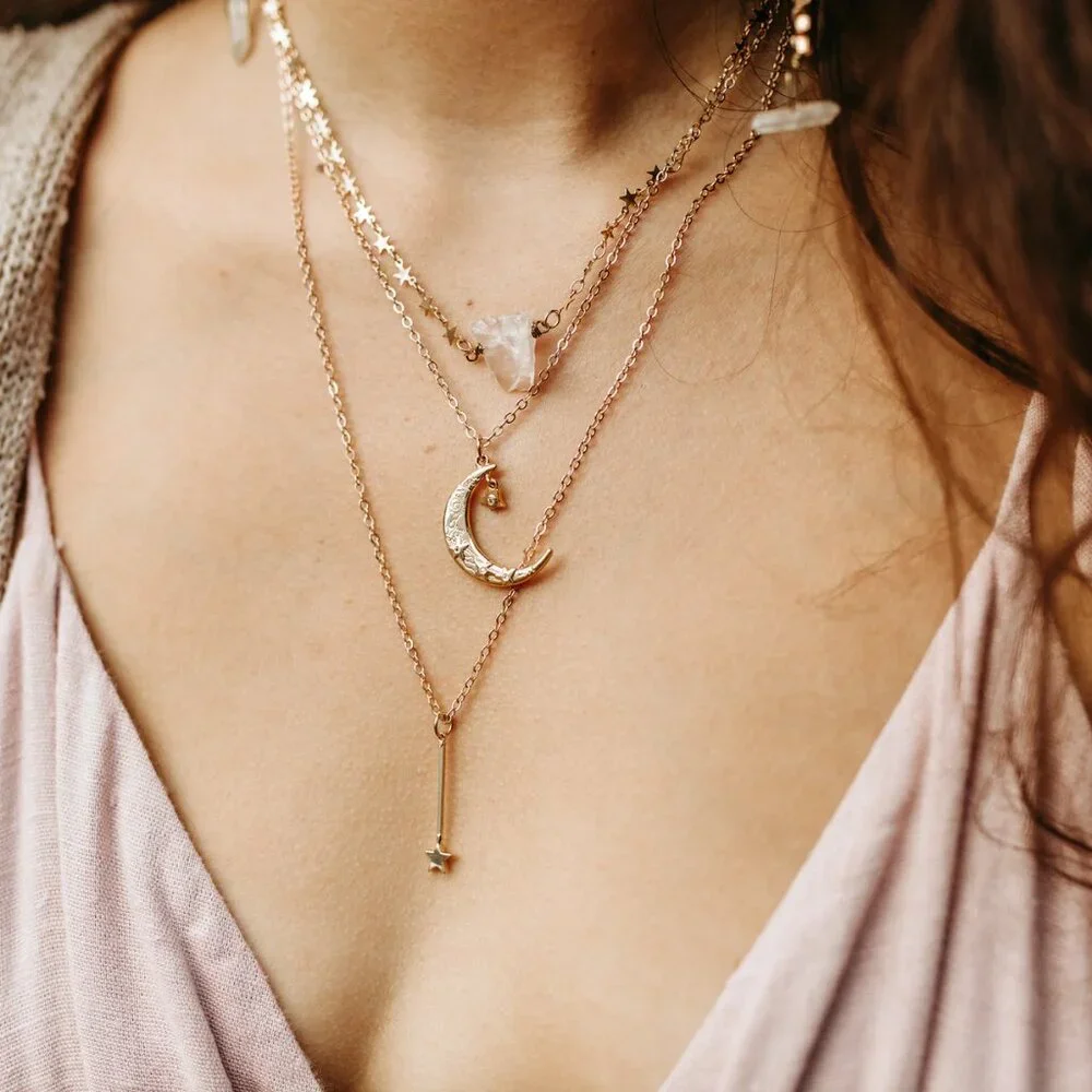 Bohindie Stream "See you in a dream" choker layer necklace. Like New! - Picture 1 of 5
